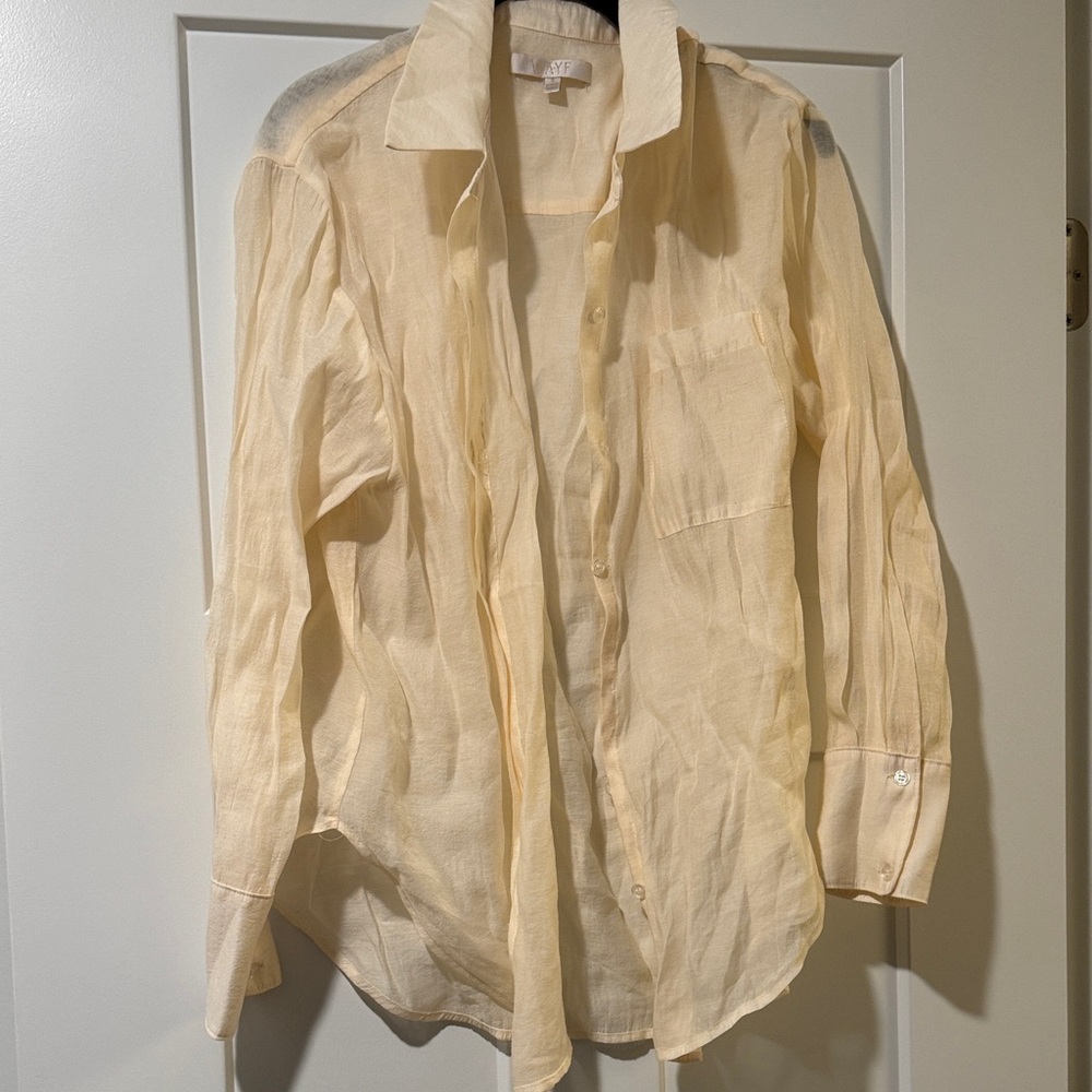 Wayf Cream Button Down Shirt